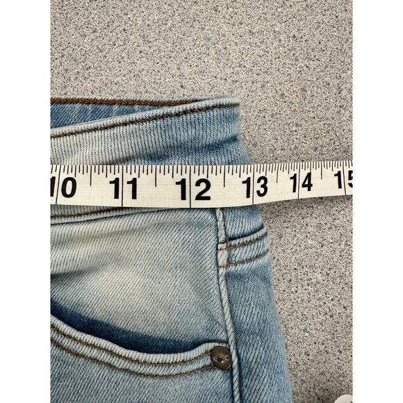 Kancan Mid Rise Ankle Skinny Jeans Women 24 Light Wash Distressed Stretch - Picture 7 of 9